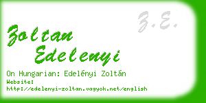 zoltan edelenyi business card